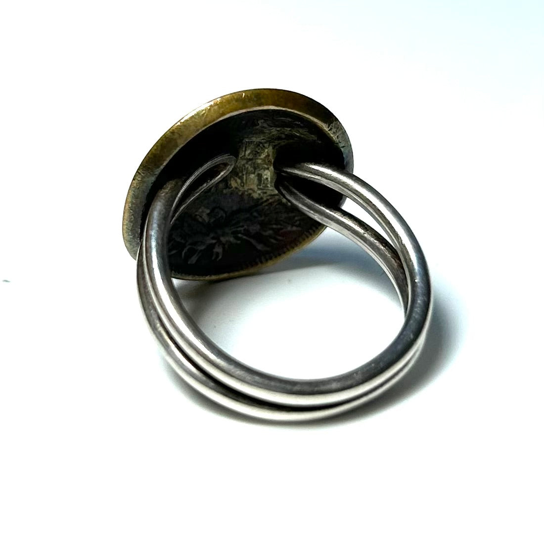 Size 5.5 Vintage 1907 Penny Sterling Silver Ring