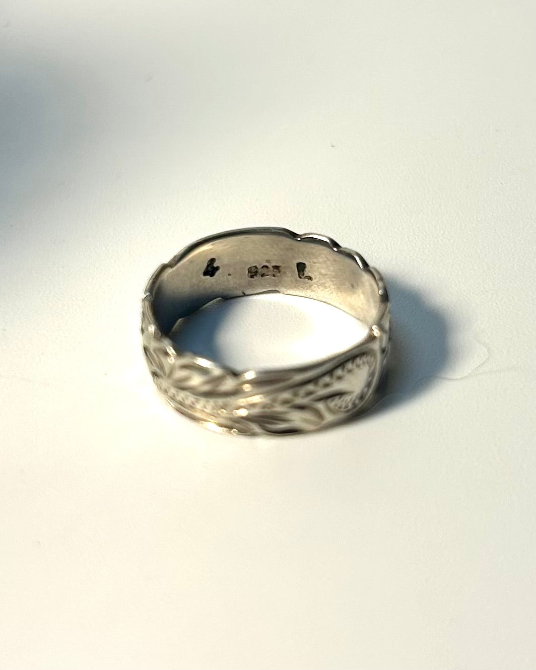 Size 4 Sterling Silver Band Ring